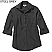 Steel Grey - Edwards Women's Polyester 3/4 Sleeve Batiste Blouse # 5292-079