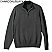 Charcoal/Black - Edwards Quarter-Zip Sweater # 712-019