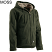 Moss Green - Berne Men's Sanded Sherpa Lined Hooded Work Jacket # HJ626MGN