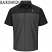 Black / Charcoal - Red Kap Men's Lincoln Short Sleeve Technician Shirt # SY24LN