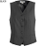Black - Edwards Ladies' Synergy Washable High-Button Vest # 7526-010