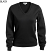 Black - Edwards Ladies' V-Neck Cotton Sweater # 7090-010