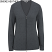 Smoke Heather - Edwards Ladies' Full Zip V-Neck Cardigan Sweater # 7062-903