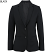 Black - Edwards Ladies' Synergy Washable Suit Coat Longer Length # 6575-010
