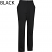 Black - Edwards 2555 - Men's Flat Front Slim Chino Pants - 2555-010