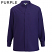Purple - Edwards Men's Stand-up Collar Long Sleeve Shirt - 1398-053
