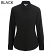 Black - Edwards Ladies Stand-up Collar Long Sleeve Shirt - 5398-010