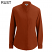 Rust - Edwards Ladies Stand-up Collar Long Sleeve Shirt - 5398-058