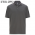Steel Gray -  Edwards Men's Snap Front Hi-Performance Short Sleeve Polo Shirt - 1586-079