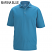 Marina Blue - Edwards Men's Snap Front Hi-Performance Short Sleeve Polo Shirt - 1586-091