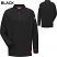 Black - Bulwark QT12 - Men's iQ Series Comfort Knit Polo - Flame Resistant Long Sleeve #QT12BK