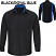 Black / Royal Blue - Red Kap SY32 Men's Performance Plus Shop Shirt - Long Sleeve with OilBlock Technology #SY32BR