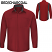 Red / Charcoal - Red Kap SY32 Men's Performance Plus Shop Shirt - Long Sleeve with OilBlock Technology #SY32FC