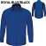 Royal Blue / Black - Red Kap SY32 Men's Performance Plus Shop Shirt - Long Sleeve with OilBlock Technology #SY32RB