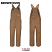 Brown Duck - Bulwark BLF6 Men's Heavyweight Bib Overall - Unlined Flame Resistant #BLF6BD