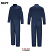 Navy - Bulwark CED4 Men's Deluxe Coverall - Midweight Flame Resistant #CED4NV