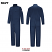 Navy - Bulwark CLB3 Women's Premium Coverall - Lightweight Flame Resistant #CLB3NV