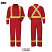Red - Bulwark CNBC Men's Premium Coverall - Midweight Flame Resistant Nomex #CNBCRD