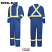 Royal Blue - Bulwark CNBC Men's Premium Coverall - Midweight Flame Resistant Nomex #CNBCRB
