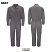 Gray - Bulwark QC10 Men's Premium Coverall - iQ Series Endurance Collection #QC10GY