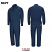 Navy - Bulwark QC20 Men's Mobility Coverall - Flame Resistant #QC20NV