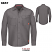 Gray - Bulwark QS40 Men's Work Shirt - Long Sleeve Flame Resistant iQ Series Endurance Collection #QS40GY