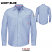 Light Blue - Bulwark QS40 Men's Work Shirt - Long Sleeve Flame Resistant iQ Series Endurance Collection #QS40LB