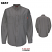 Gray - Bulwark QS42 Men's Uniform Shirt - iQ Series Endurance Collection Flame Resistant Long Sleeves #QS42GY