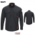 Navy - Bulwark QS50 Men's Comfort Woven Shirt - iQ Series Lightweight Flame Resistant Long Sleeves #QS50NV