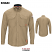 Khaki - Bulwark QS52 Men's Comfort Woven Shirt - iQ Series Long Sleeve Light Weight #QS52KH