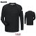 Black - Bulwark QT20 Men's Comfort Knit Henley - Flame Resistant #QT20BK