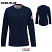 Dark Blue - Bulwark QT31 Women's Comfort Knit T-Shirt - iQ Series Flame Resistant Long Sleeve #QT31DB