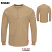 Khaki - Bulwark QT40 Men's Knit Henley - iQ Series Comfort Plus Flame Resistant #QT40KH