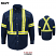 Navy - Bulwark SLUC Men's Uniform Shirt - Midweight Flame Resistant Enhanced Visibility #SLUCNV