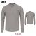 Gray - Bulwark SML2 Men's Henley - Lightweight Flame-Resistant #SML2GY