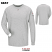 Gray - Bulwark SMT2 Men's Performance T-Shirt - Long Sleeve CoolTouch #SMT2GY