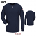 Navy - Bulwark SMT2 Men's Performance T-Shirt - Long Sleeve CoolTouch #SMT2NV