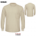 Khaki - Bulwark SMT8 Men's Long Sleeve T-Shirt - Lightweight Flame Resistant #SMT8KH