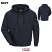 Navy - Bulwark SEH4 Men's Hooded Sweatshirt - Fleece Flame-Resistant Zip-Front #SEH4NV