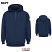 Navy - Bulwark SEH8 Men's Pullover Hooded Sweatshirt - Fleece Flame-Resistant #SEH8NV