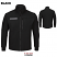 Black - Bulwark SEZ2 Men's Zip-Up Jacket - Fleece Flame-Resistant #SEZ2BK
