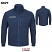 Navy - Bulwark SEZ2 Men's Zip-Up Jacket - Fleece Flame-Resistant #SEZ2NV