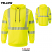 Yellow -Bulwark SMH4 Men's Pullover Hooded Sweatshirt - Fleece Flame-Resistant Hi-Visibility #SMH4HV