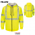 Yellow - Bulwark SMZ4 Men's Zip-Front Hooded Sweatshirt - Fleece Flame-Resistant #SMZ4HV