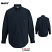 Navy - Edwards 1246 Men's Poplin Shirt - Long Sleeve Comfort Stretch #1246-007