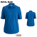 Royal Blue - Edwards 5231 Women's Poplin Blouse - Short Sleeve Comfort Stretch #5231-041