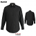 Black - Edwards 1316 Men's Broadcloth Shirt - Comfort Stretch #1316-010