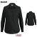 Black - Edwards 5317 Women's Broadcloth Blouse - Comfort Stretch 3/4 Sleeve #5317-010