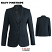 Navy Pinstripe - Edwards 6633 Women's Redwood & Ross Coat - Signature Suit #6633-932