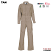 Tan - Topps Men's Nomex 4.5 oz Unlined Coveralls #CO07-5550